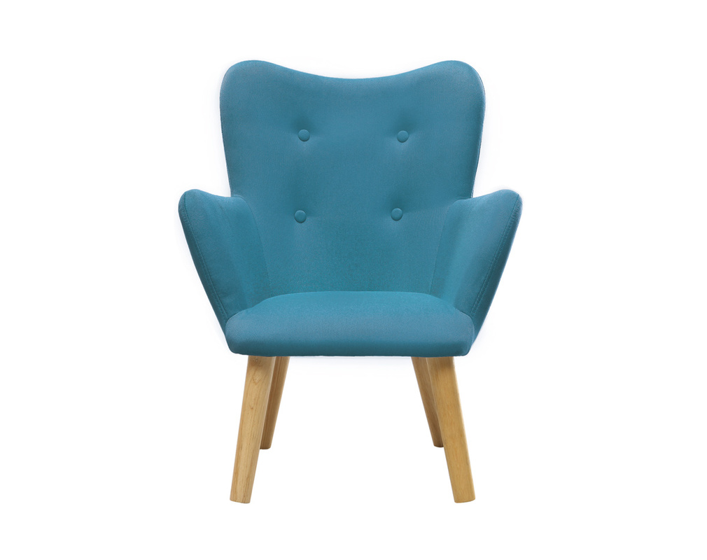 Fauteuil Enfant Design Bleu Canard Baby Bristol Miliboo