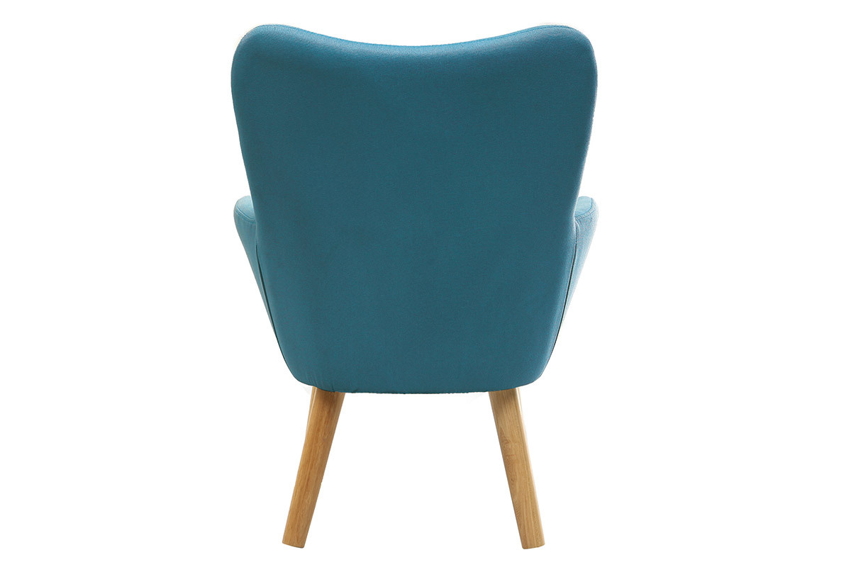 Fauteuil enfant design bleu canard BABY BRISTOL