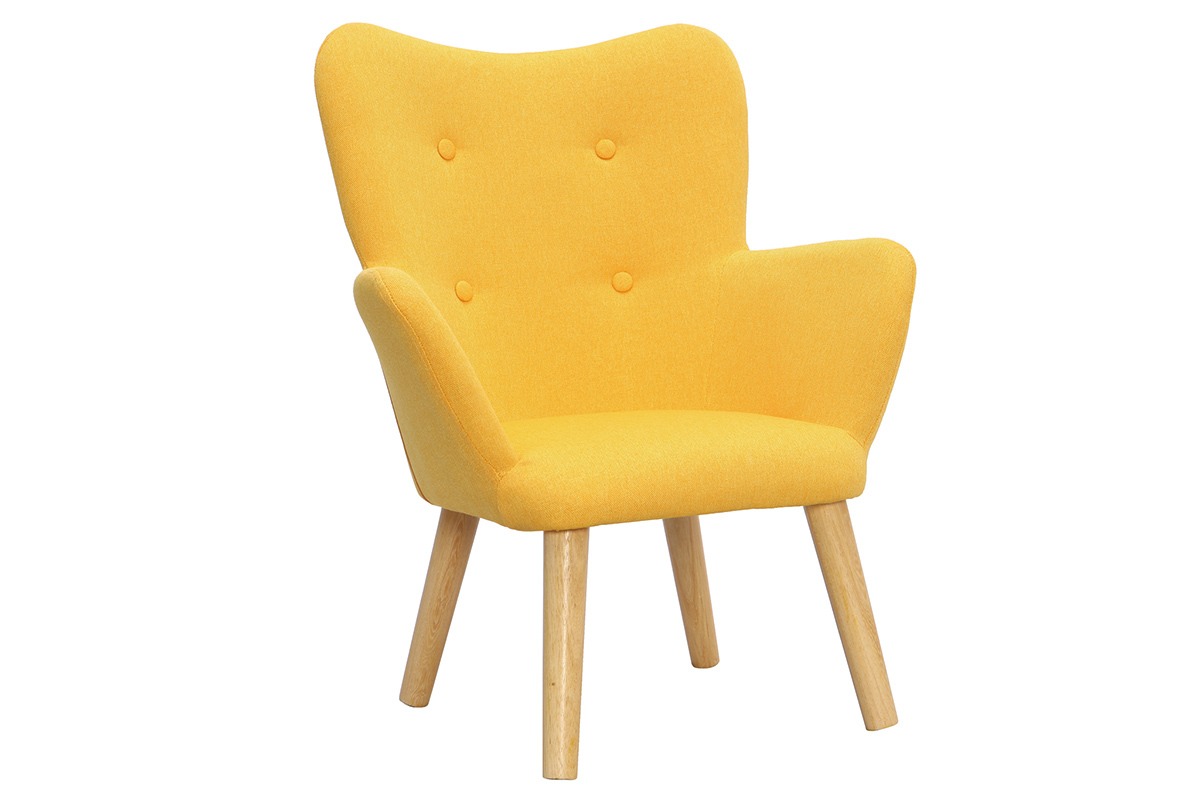 Fauteuil enfant design jaune  BABY BRISTOL