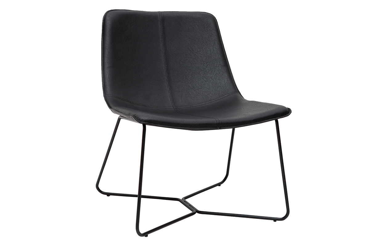 Fauteuil noir SANTI