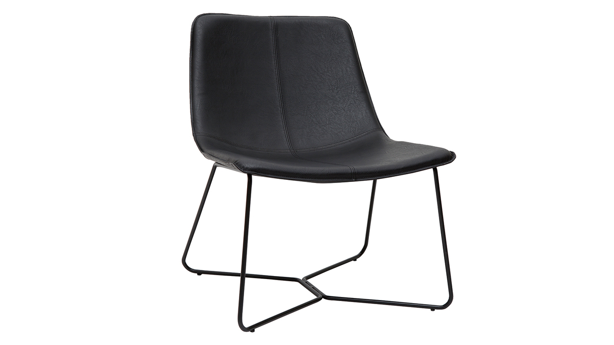 Fauteuil noir SANTI