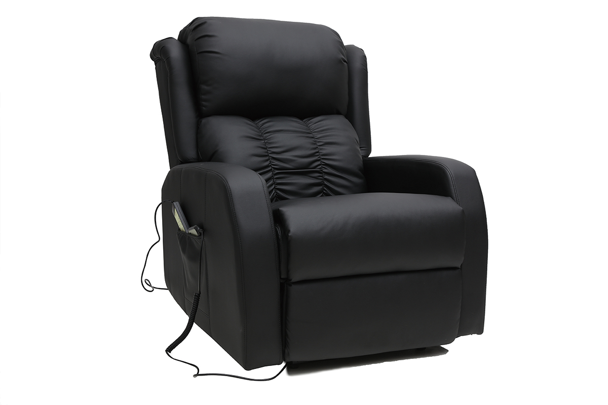 Fauteuil relax lectrique massant noir GALLER