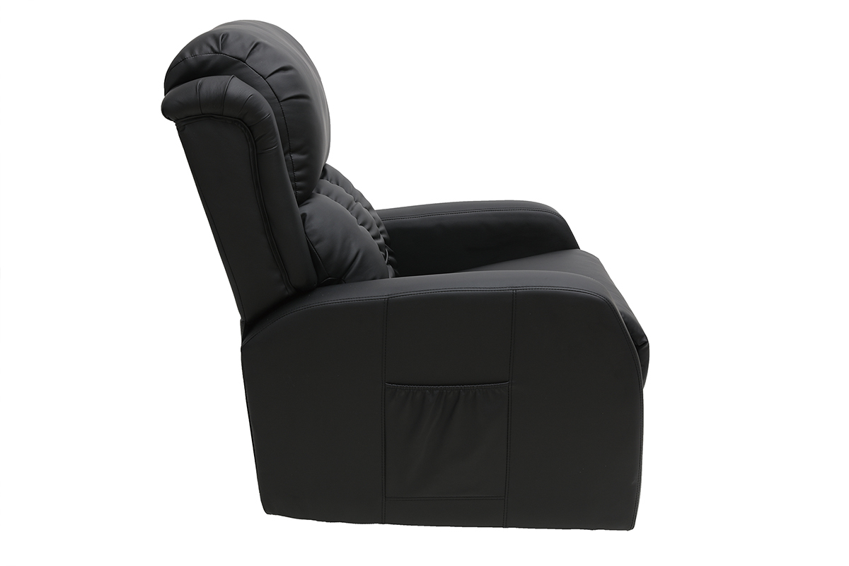 Fauteuil relax lectrique massant noir GALLER