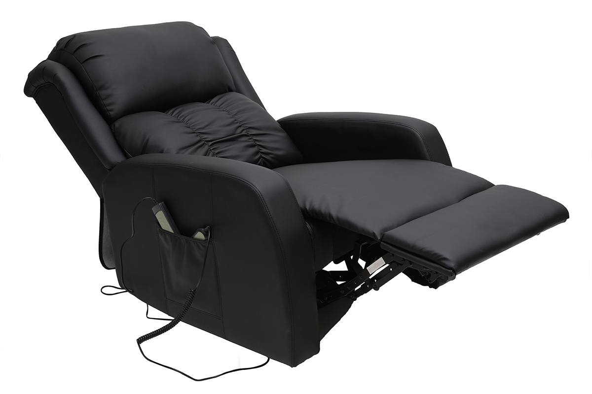 Fauteuil relax lectrique massant noir GALLER