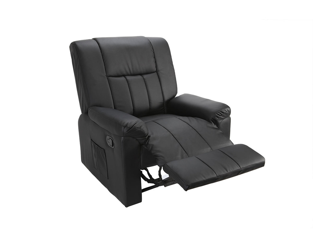 Fauteuil Relax Manuel Noir Joey Miliboo