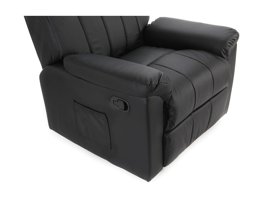 Fauteuil Relax Manuel Noir Joey Miliboo