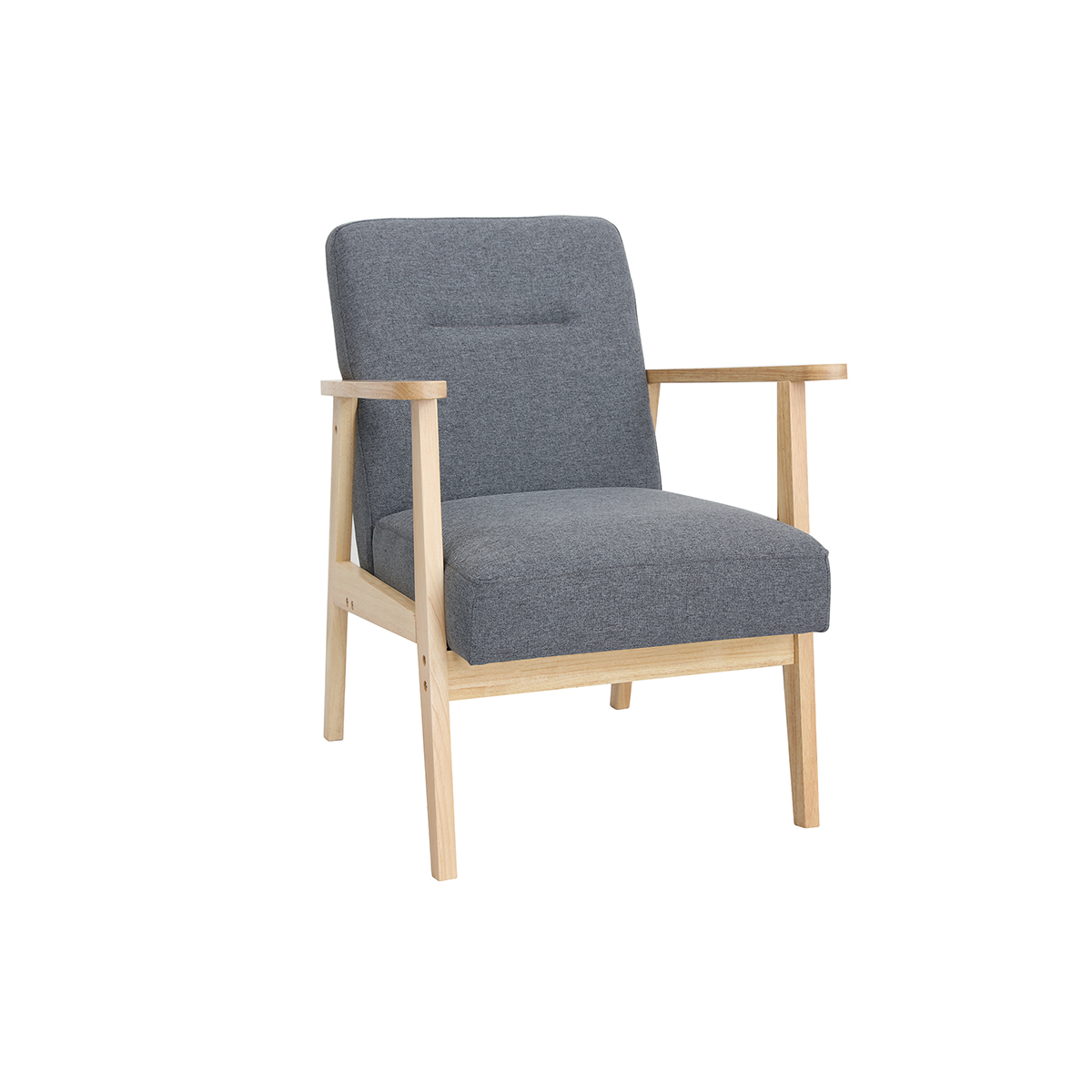 Fauteuil Scandinave Gris Fonce