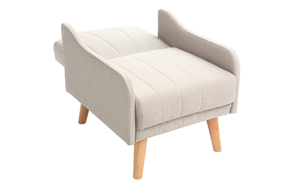 Fauteuil scandinave inclinable gris ARYA