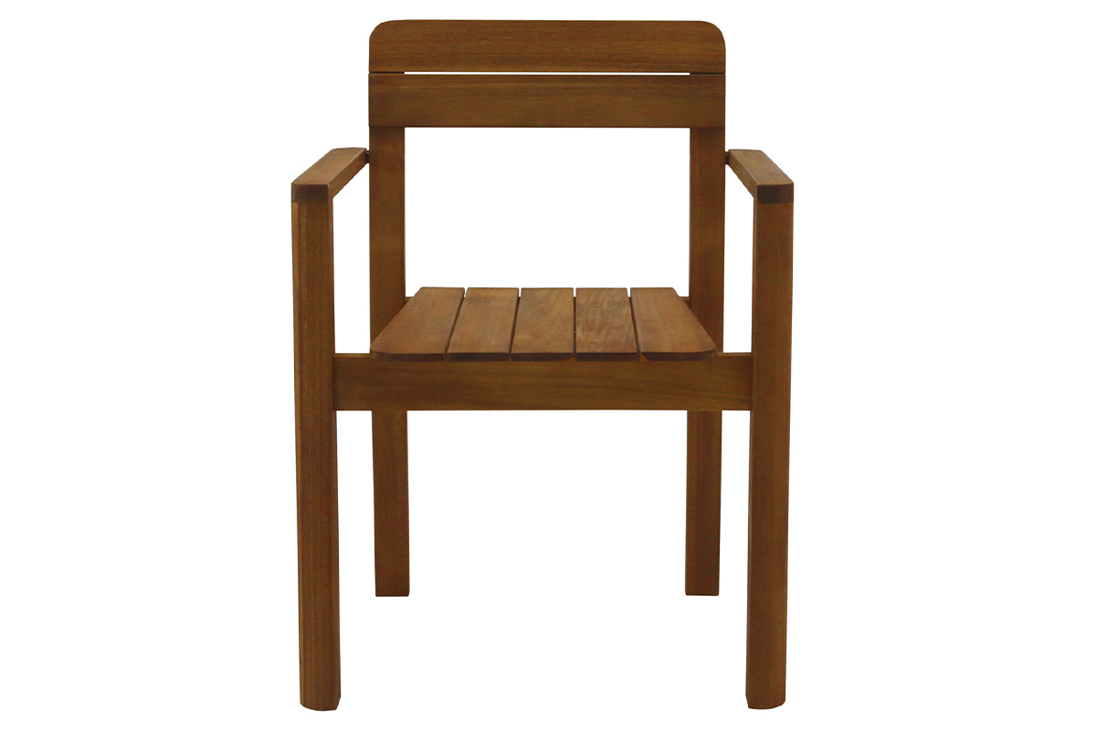 Fauteuils de jardin en bois massif (lot de 2) AKIS