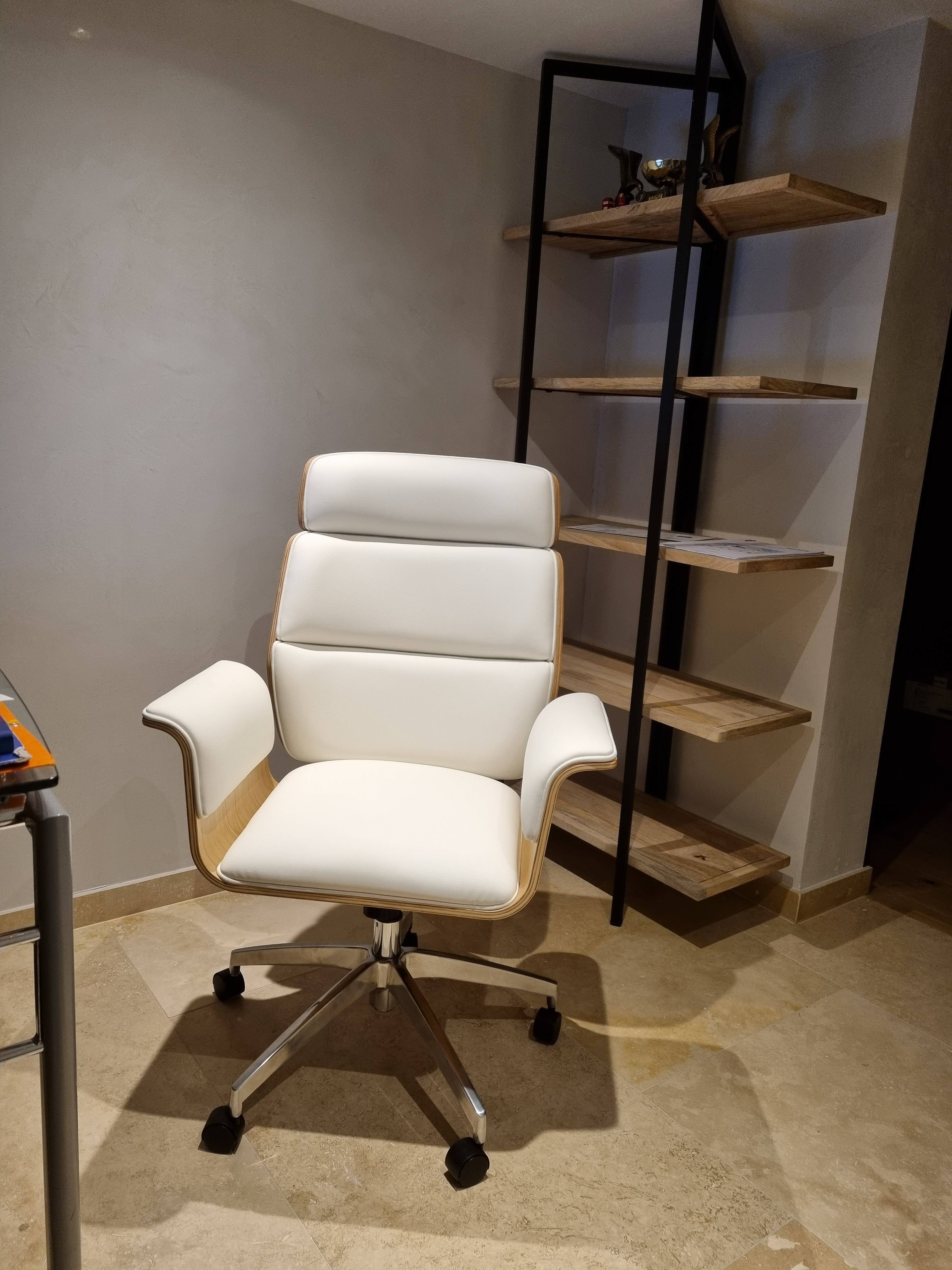 Soldes Fauteuil de bureau, chaise de bureau ergonomique beige - Miliboo