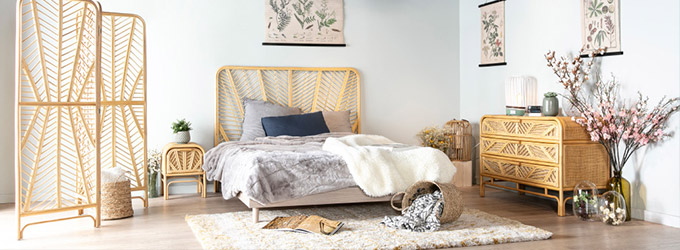 Cabecero de cama para colgar de tela gris 140 cm LILY - Miliboo