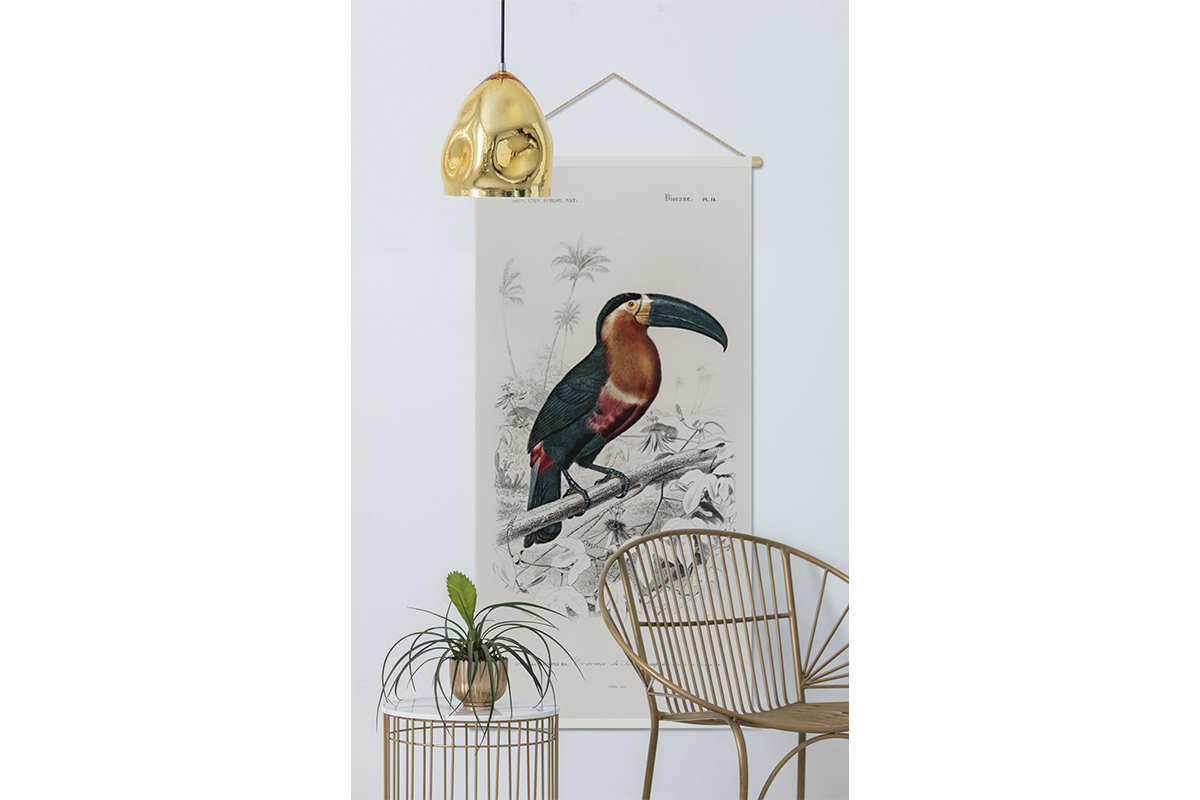 Kakemono toucan L65 x L130 cm TOUCAN