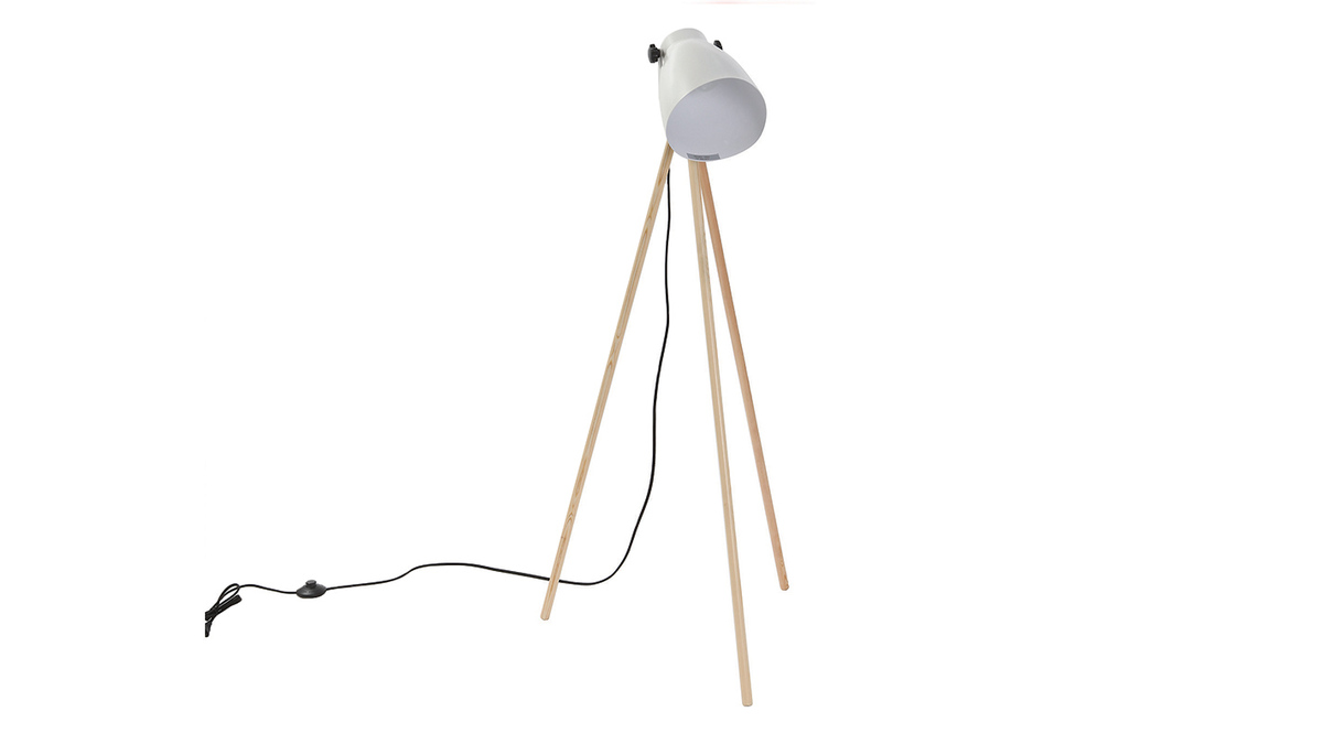 Lampadaire design blanc LOWIE