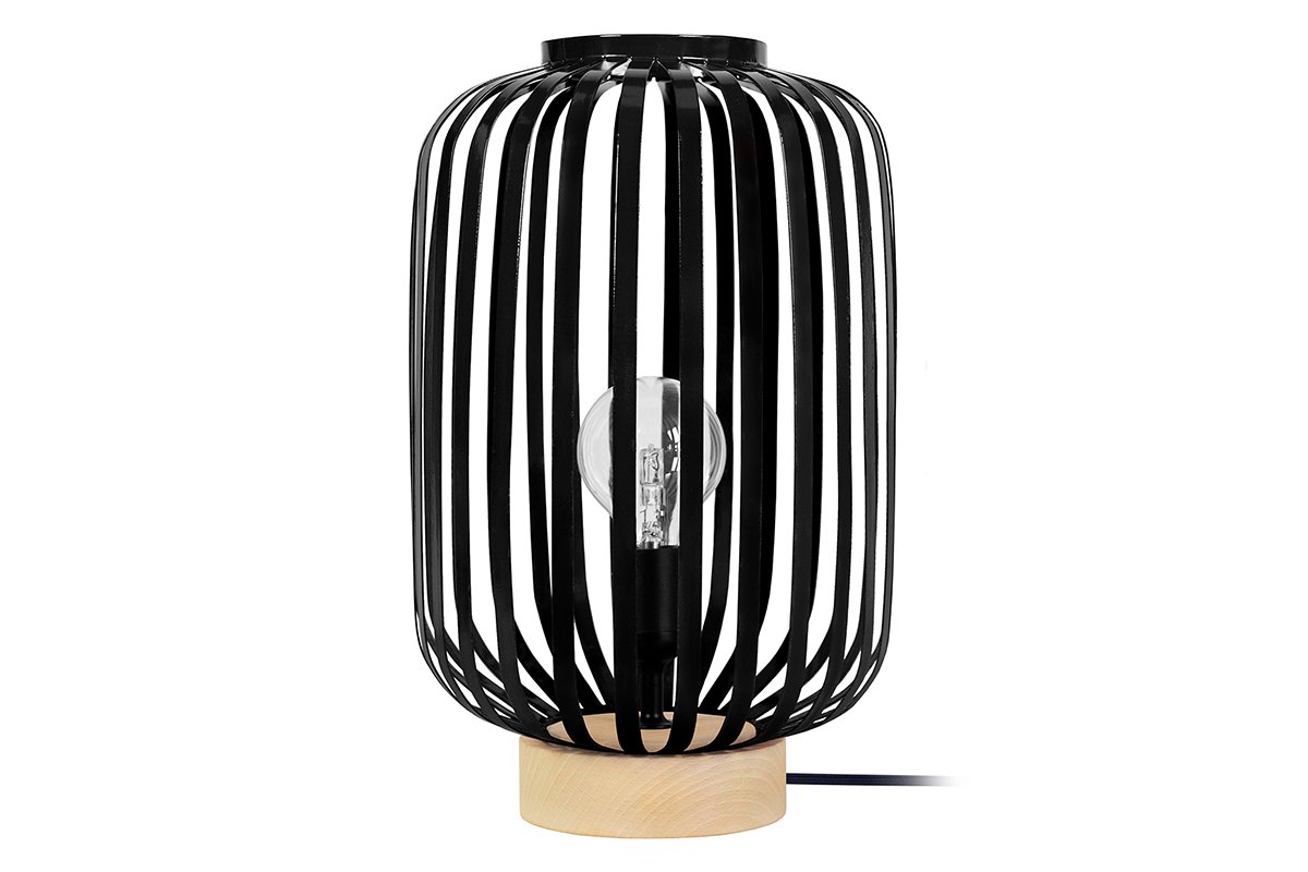 Lampe  poser design acier noir ALVEOL