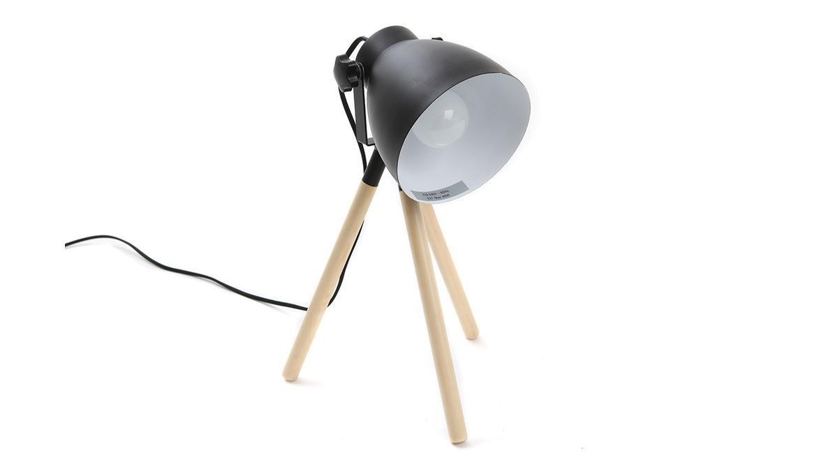 Lampe  poser design noir LOWIE