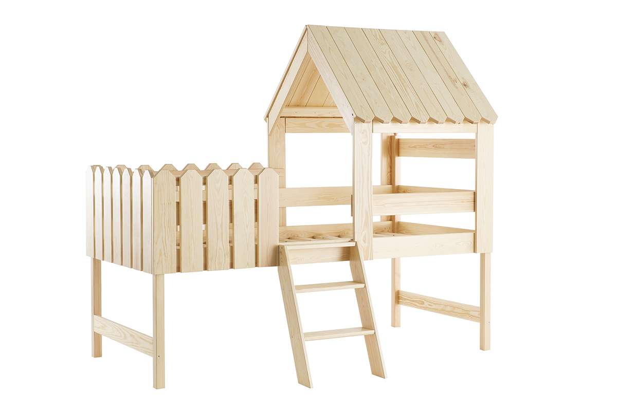 Lit cabane enfant en pin massif LITTLE HOUSE