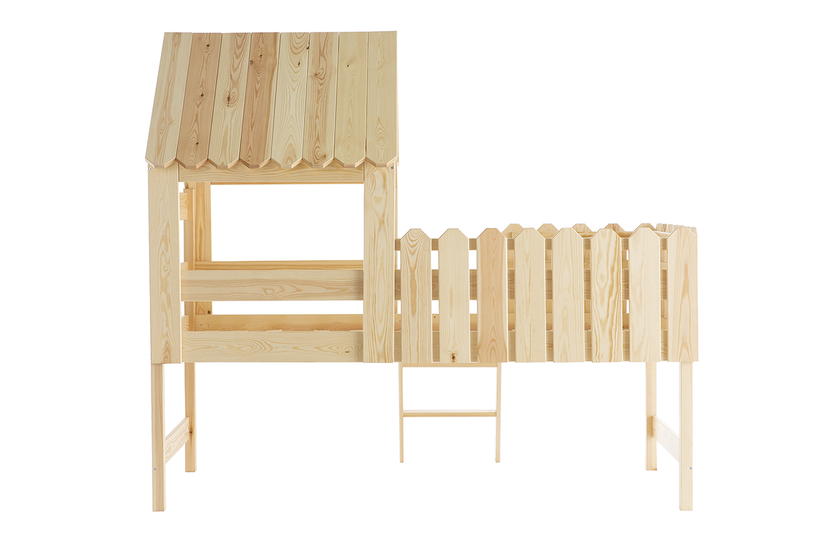 Lit cabane enfant en pin massif LITTLE HOUSE