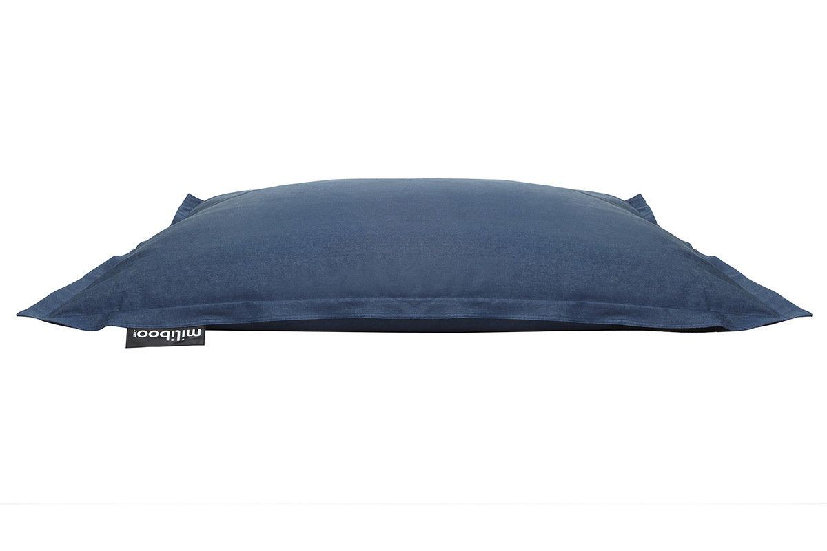 Pouf gant en coton bleu jean BIG MILIBAG