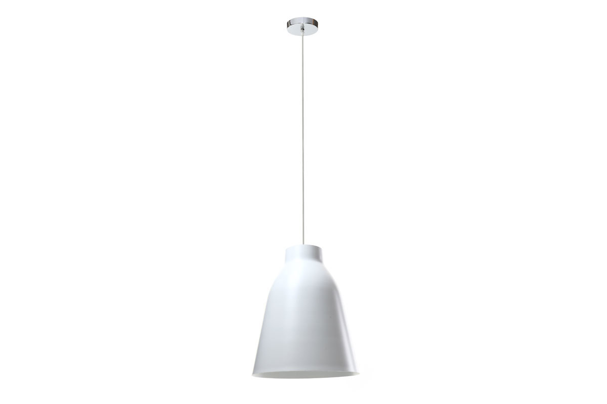 Suspension design en mtal blanc  D40 cm COROLA L