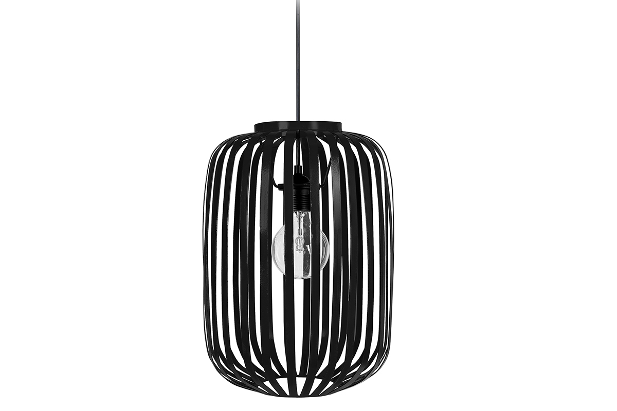 Suspension design mtal noir ALVEOL