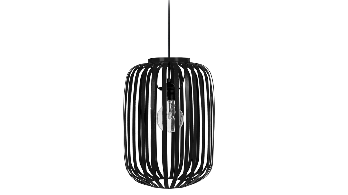 Suspension design mtal noir ALVEOL