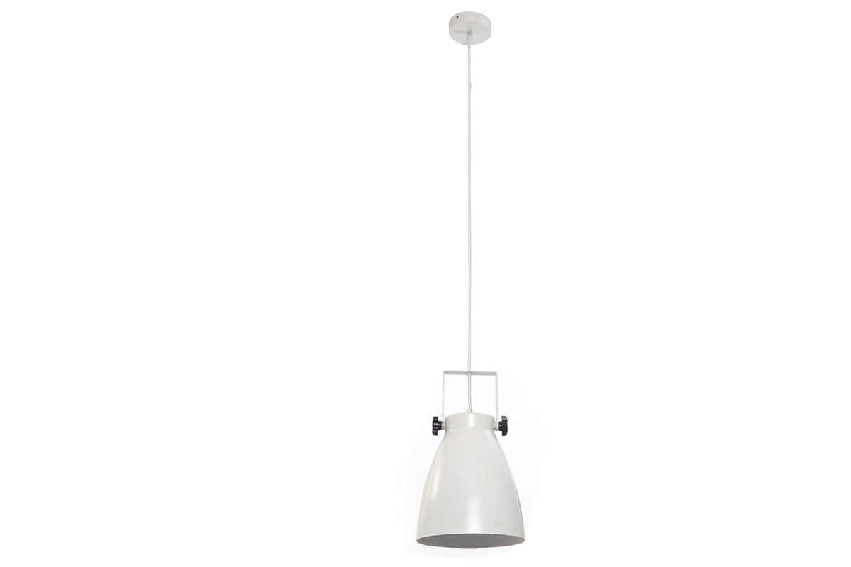 Suspension industrielle blanc LOWIE