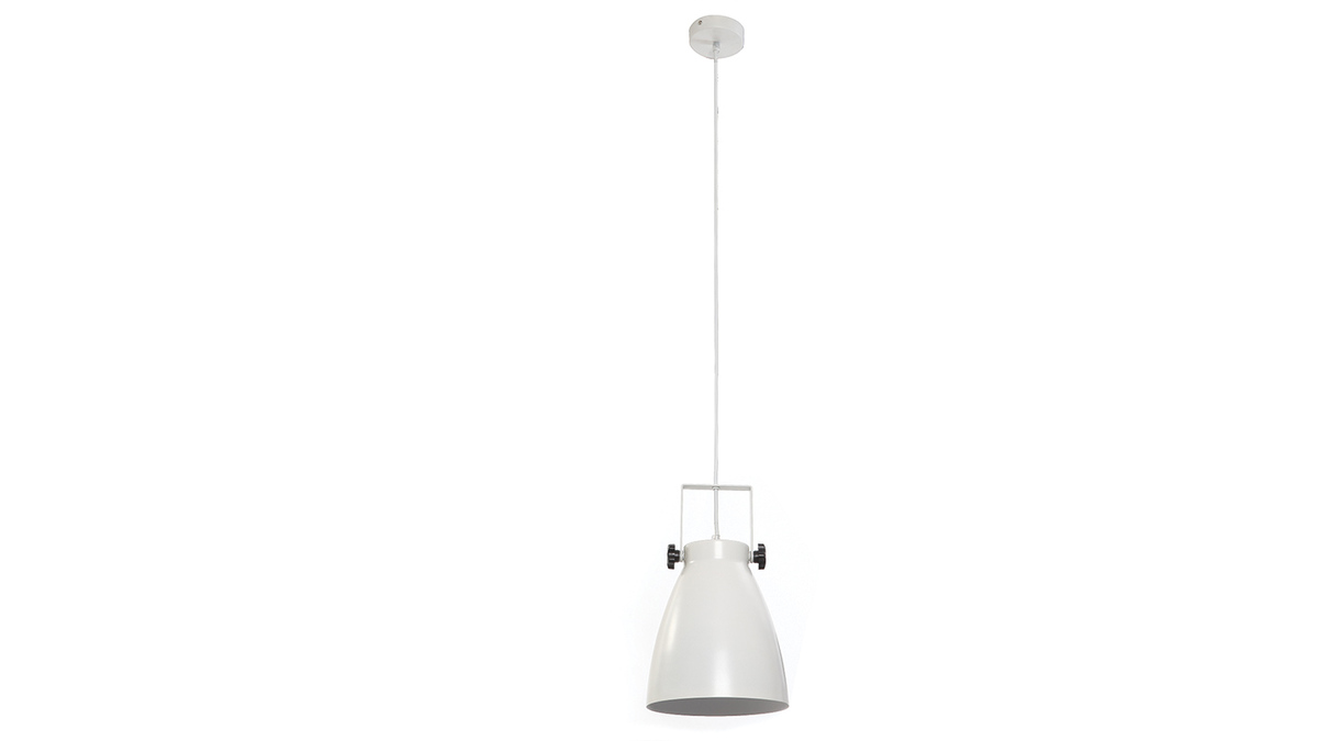 Suspension industrielle blanc LOWIE