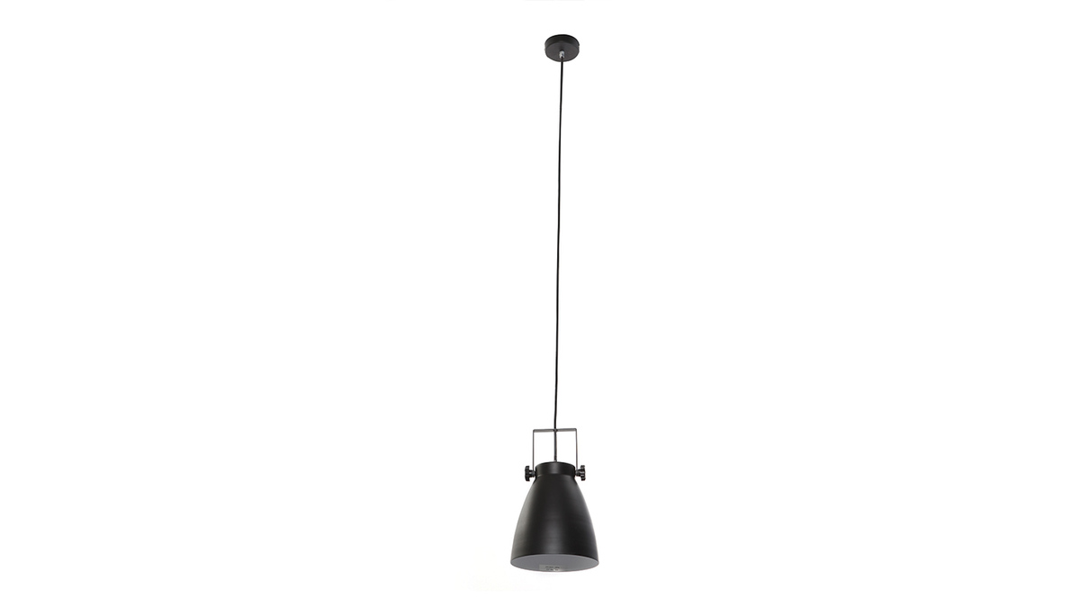 Suspension industrielle noir LOWIE