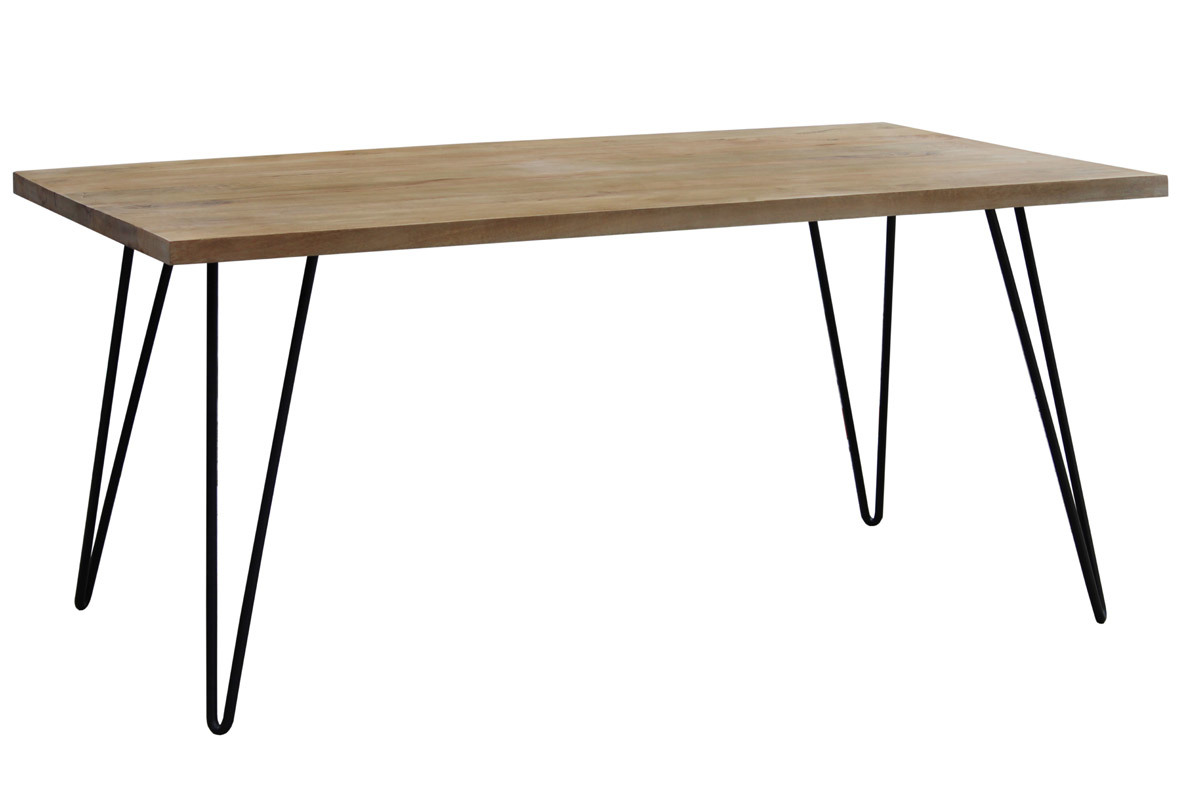 Table  manger en bois manguier massif L160 cm VIBES