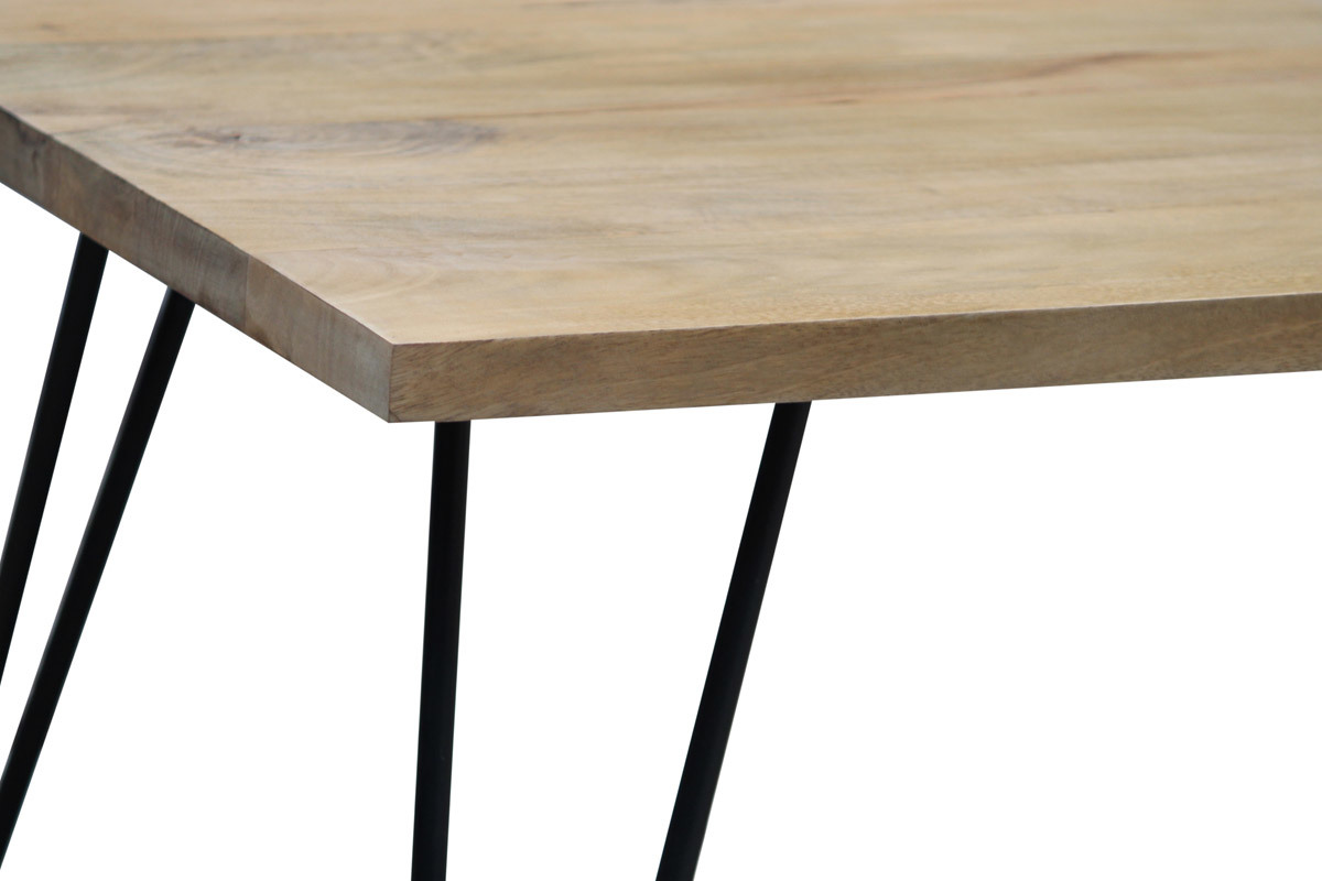 Table  manger en bois manguier massif L160 cm VIBES