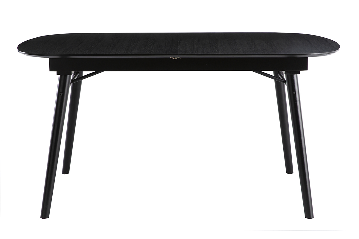 Table  manger extensible bois noir et gris L150-180 cm SHELDON