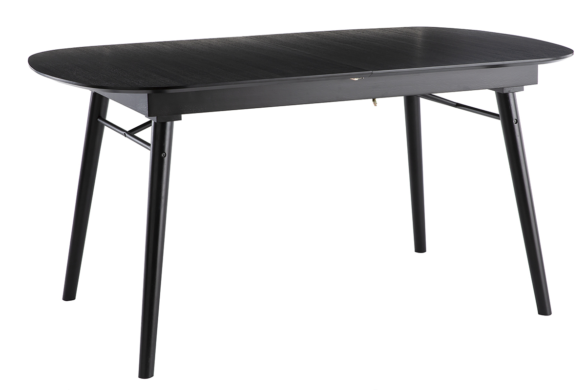 Table  manger extensible bois noir et gris L150-180 cm SHELDON