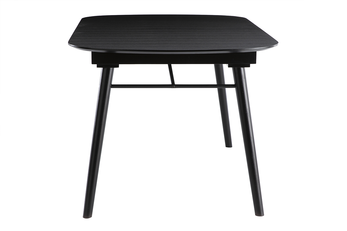 Table  manger extensible bois noir et gris L150-180 cm SHELDON