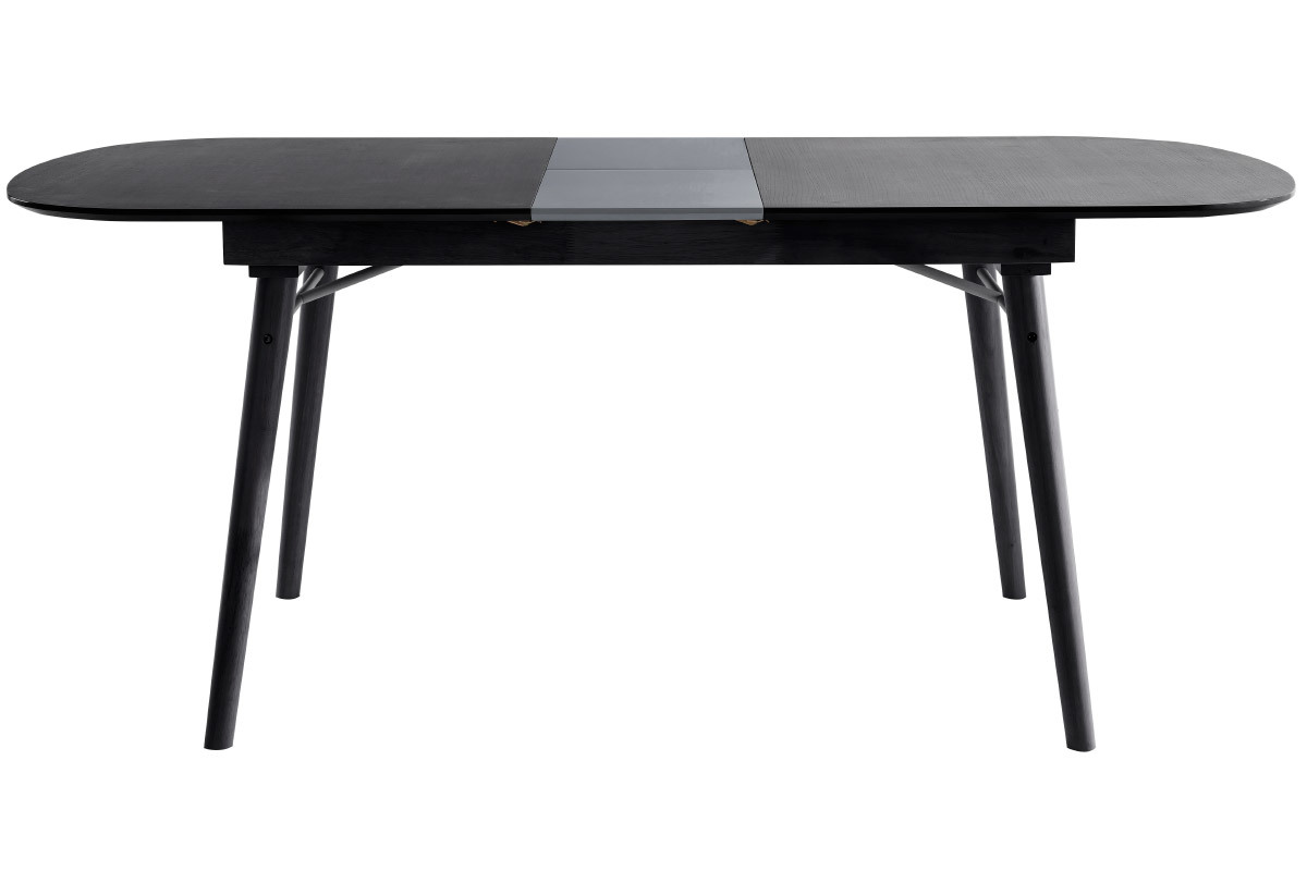 Table  manger extensible bois noir et gris L150-180 cm SHELDON