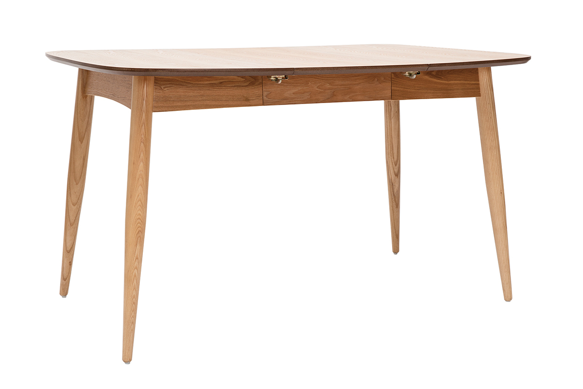 Table  manger extensible carre en bois clair L90-130 cm NORDECO