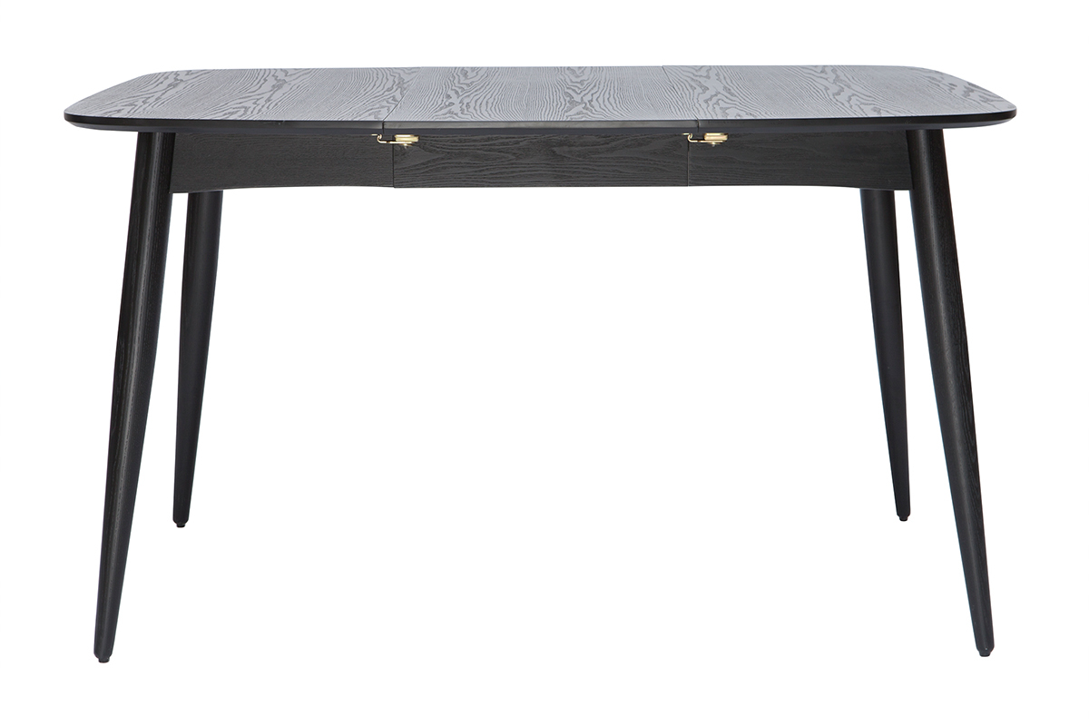 Table  manger extensible carre en bois noir L90-130 cm NORDECO