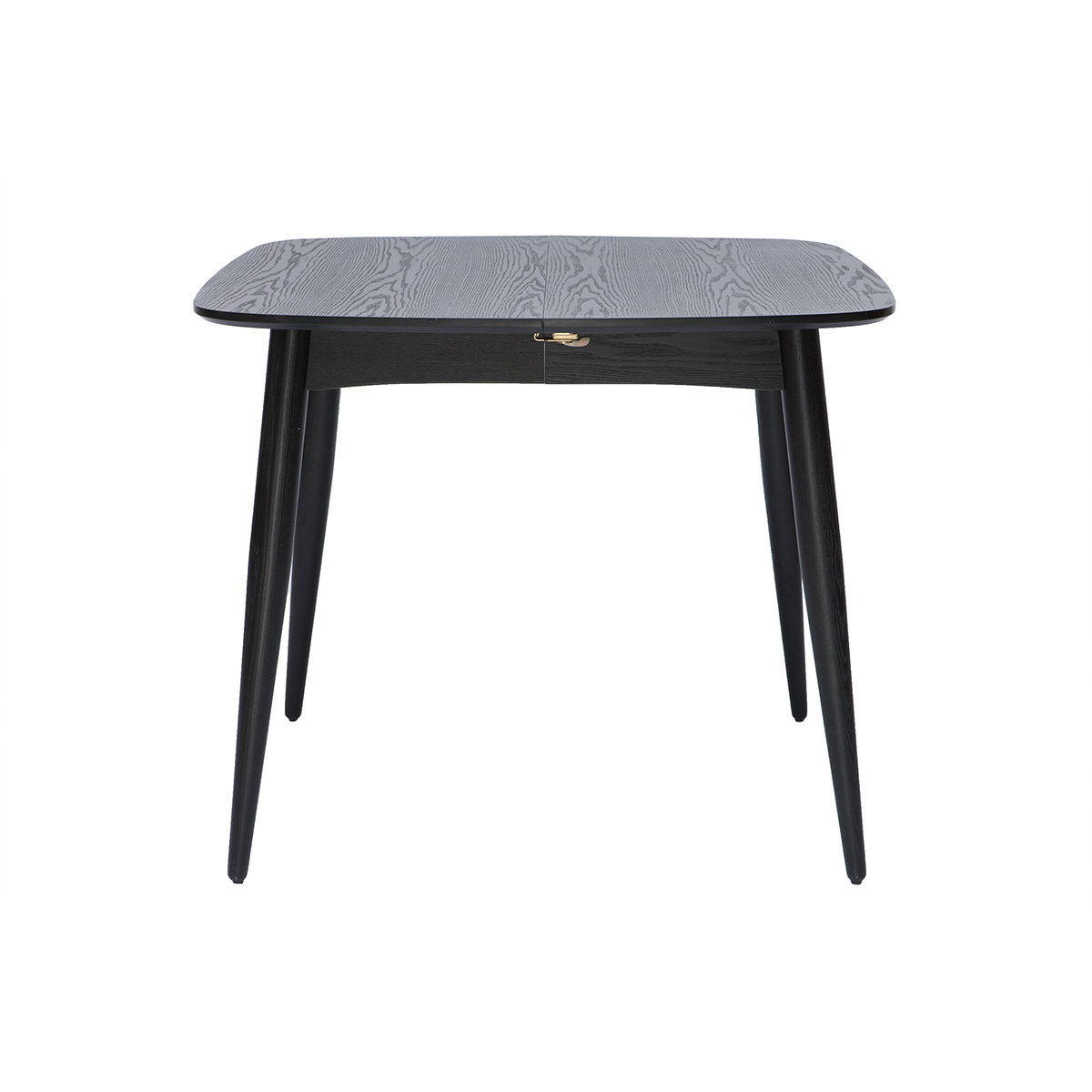 Table à manger extensible carrée en bois noir L90-130 cm NORDECO