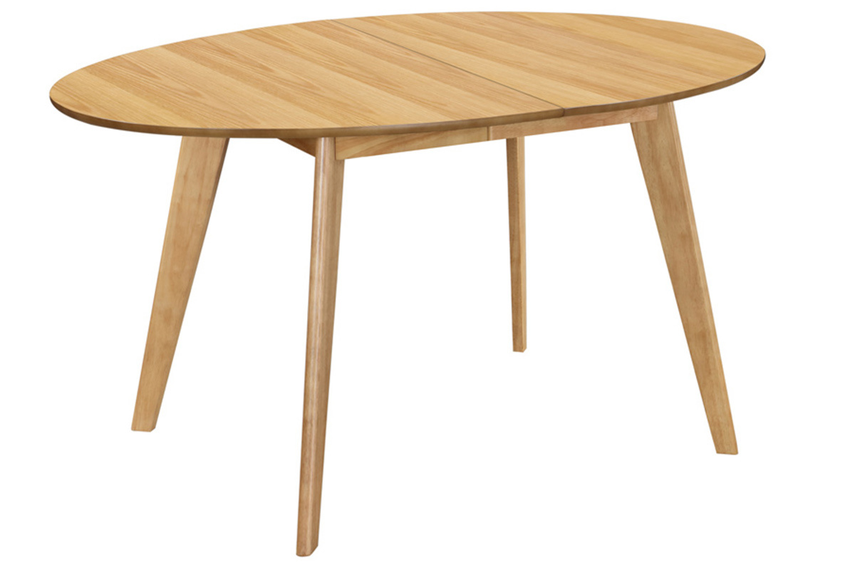 Table  manger extensible ovale en bois clair L150-200 cm MARIK