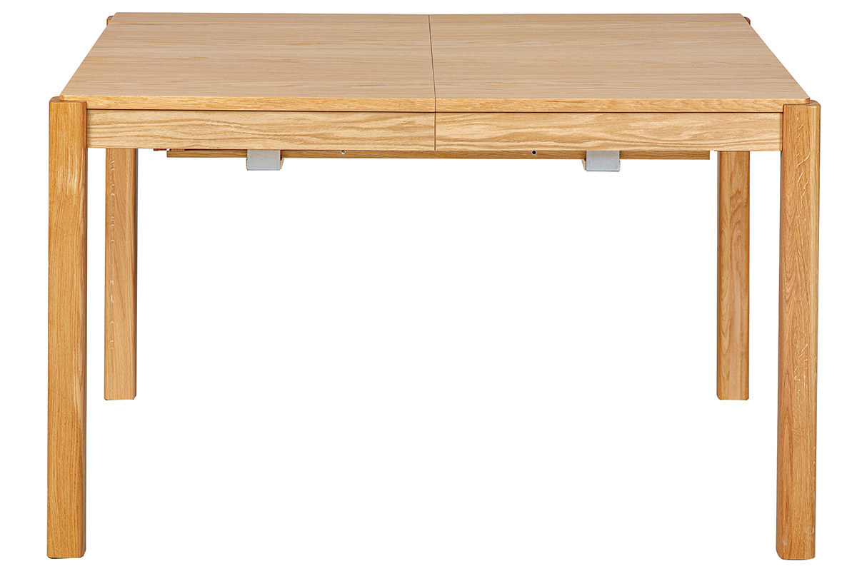 Table  manger extensible rallonges intgres en bois clair chne rectangulaire L125-238 cm AGALI