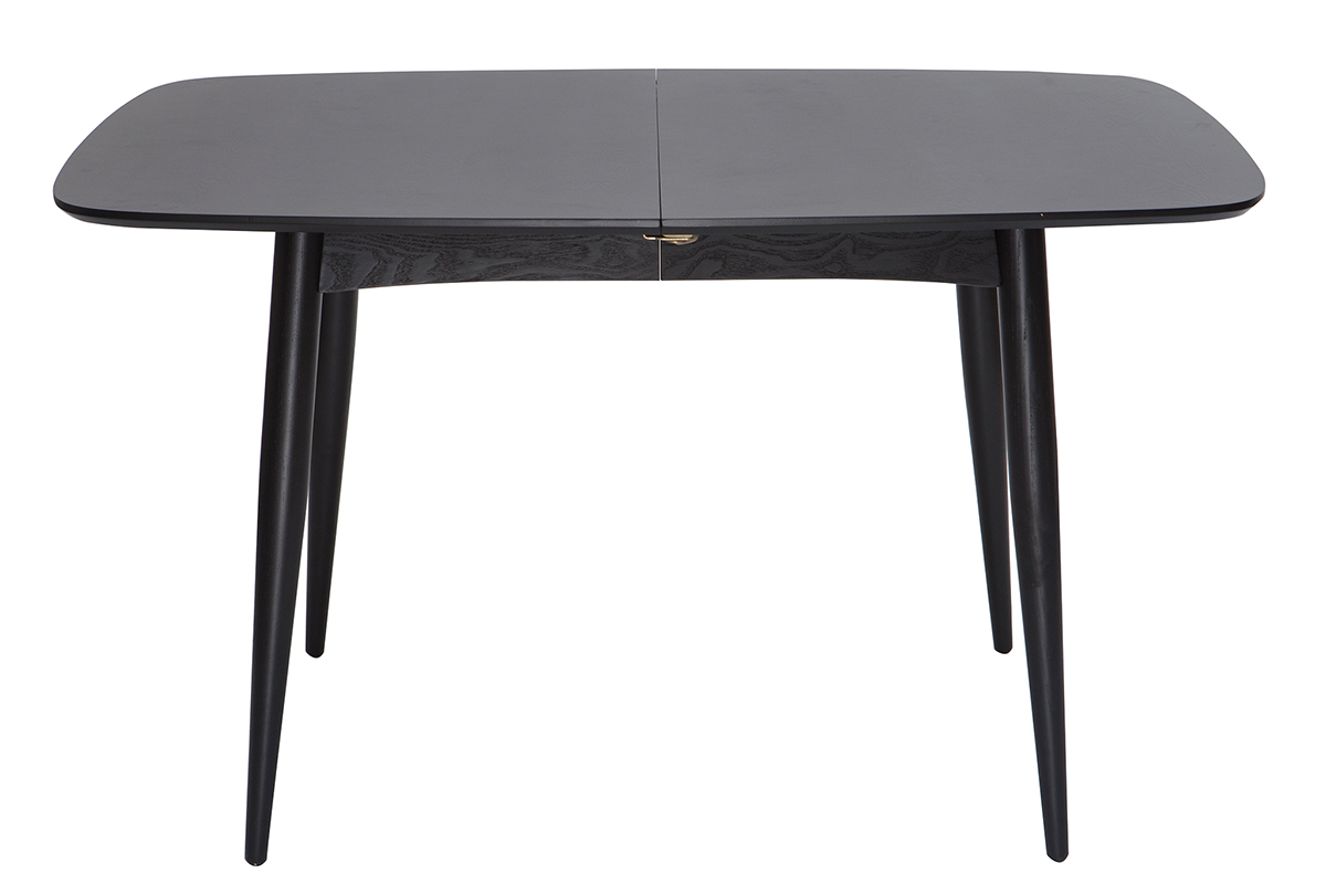 Table  manger extensible rectangulaire en bois noir L130-160 cm NORDECO