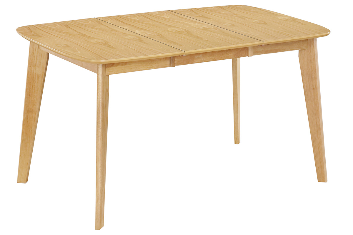 Table  manger extensible scandinave carre placage chne L90-130 cm LEENA