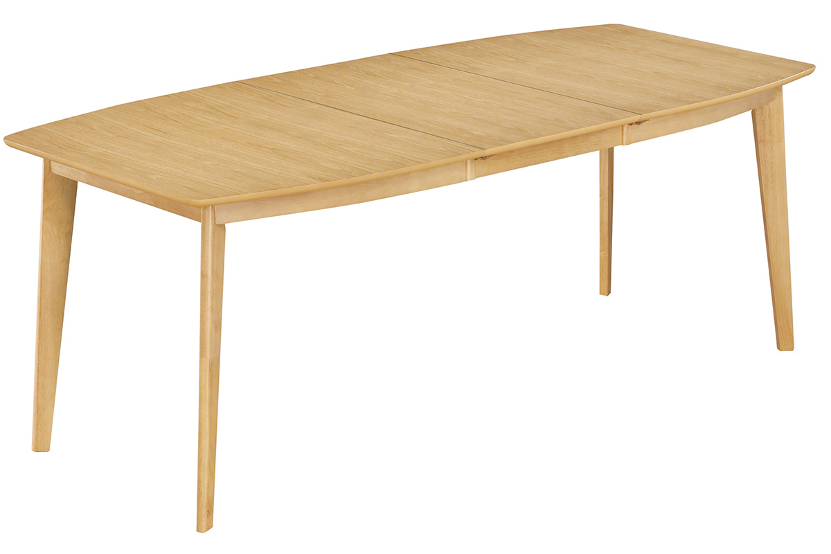 Table  manger extensible scandinave en bois clair L150-200 LEENA