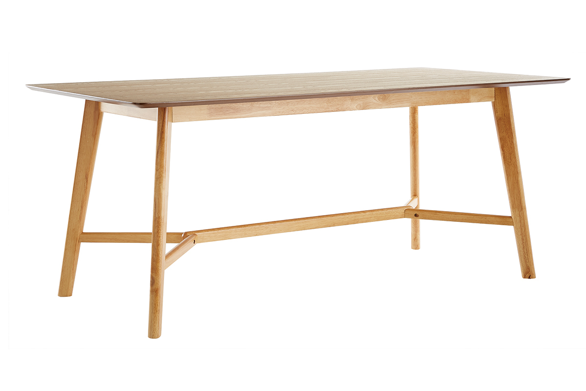 Table  manger vintage en bois clair L180 cm KARA