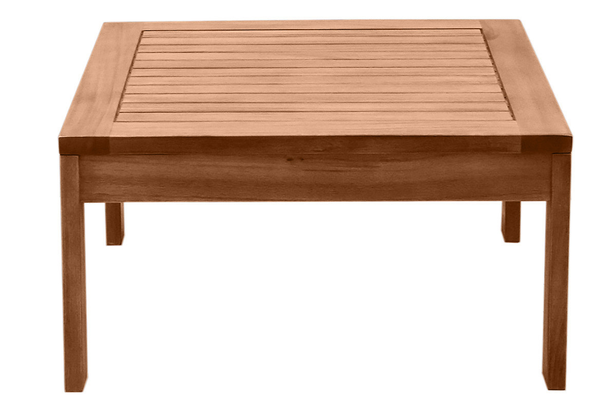 Table basse de jardin carr en bois massif L60 cm SALVADOR