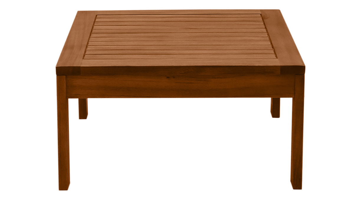 Table basse de jardin en bois massif L60 cm SALVADOR