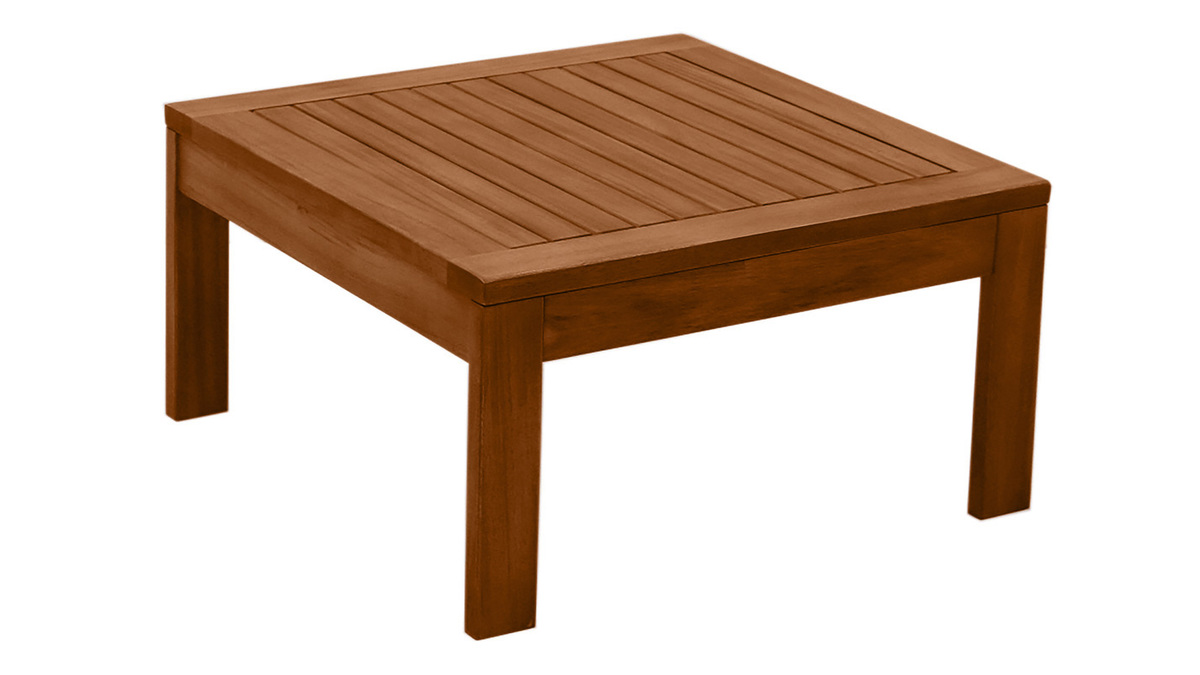 Table basse de jardin en bois massif L60 cm SALVADOR