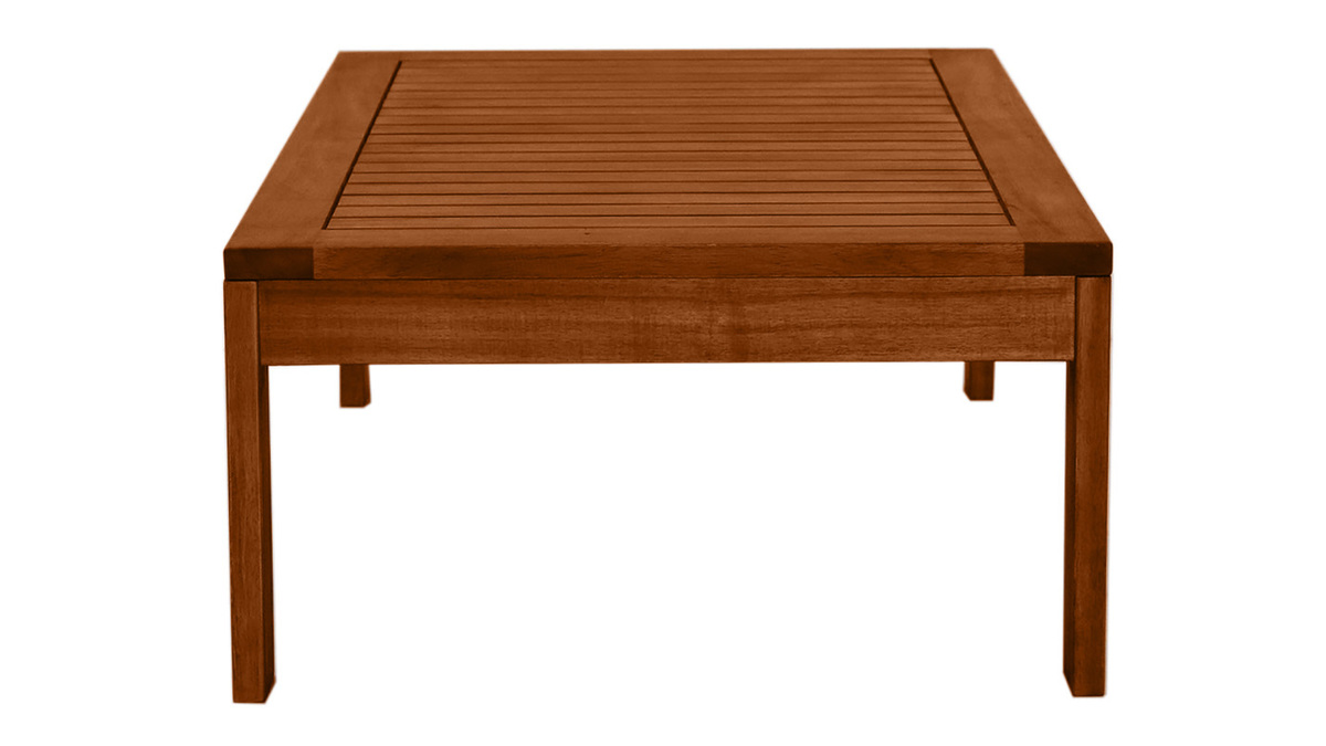 Table basse de jardin en bois massif L90 cm SALVADOR