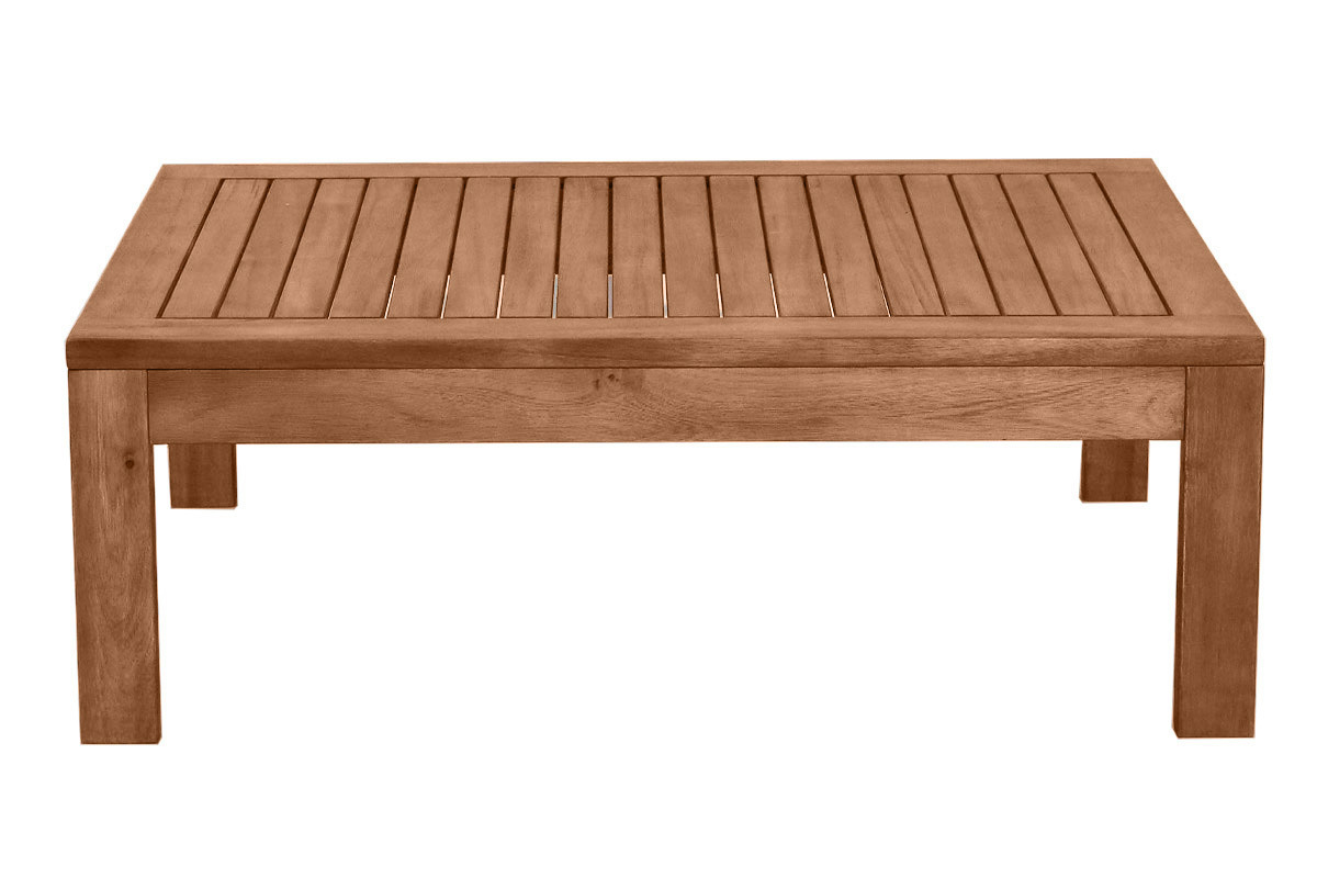 Table basse de jardin en bois massif L90 cm SALVADOR