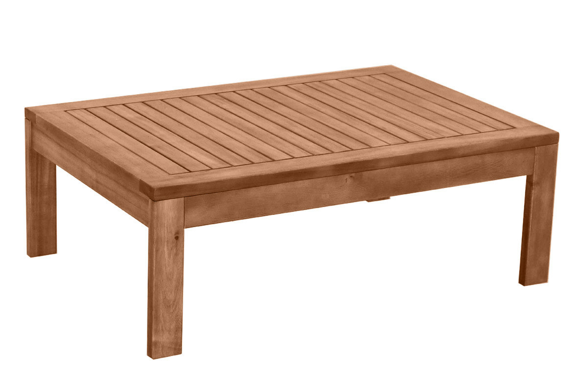 Table basse de jardin en bois massif L90 cm SALVADOR