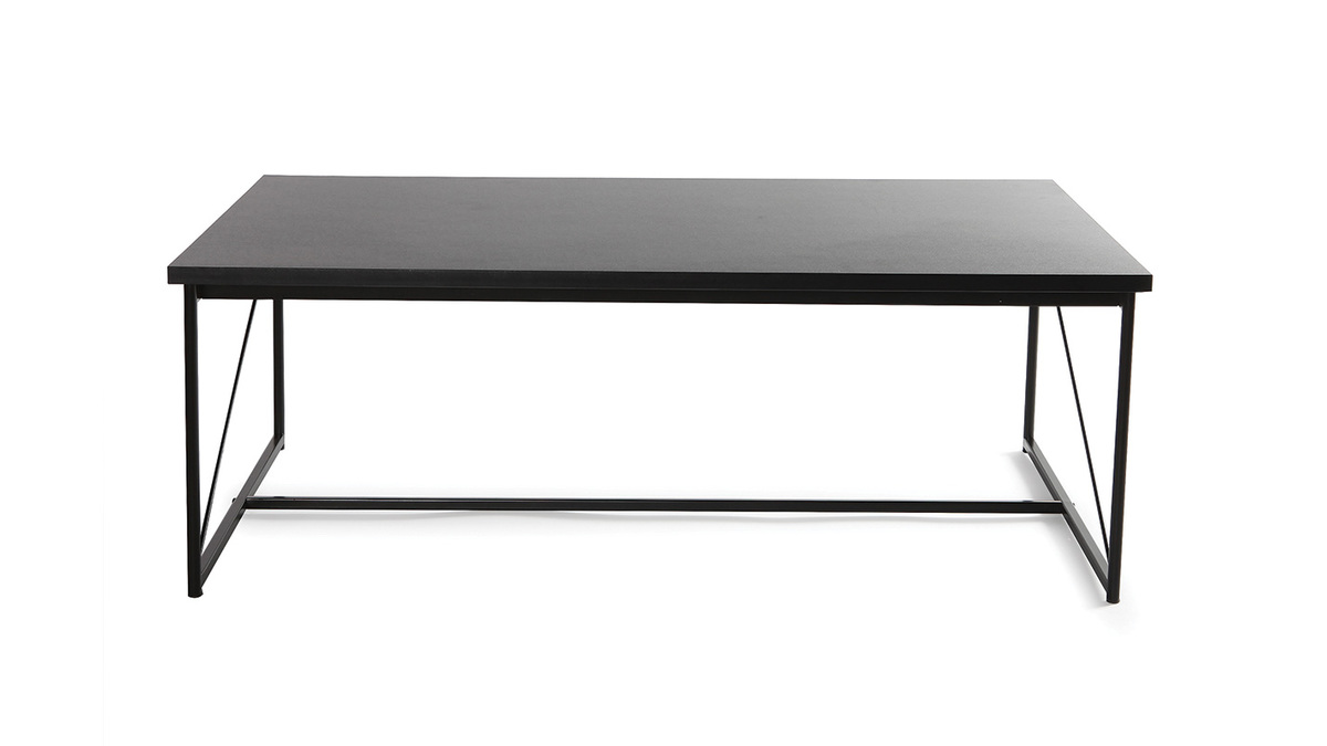 Table basse design gris et noir WALT